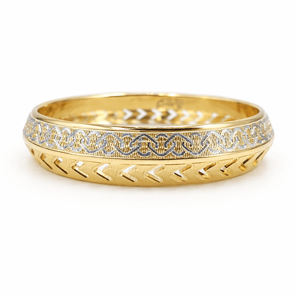 Royal Dual-Tone Engraved Kada (K12)